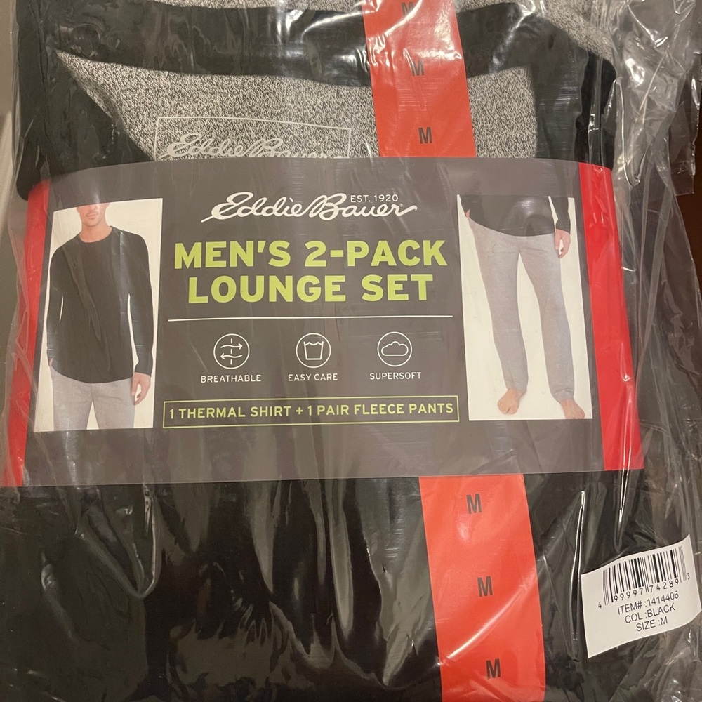 Eddie Bauer 2pc Men’s Pajama Set (Medium)
